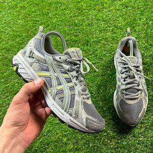 ASICS Gel Enduro 4 6 grey and green trainers woman's